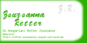 zsuzsanna retter business card